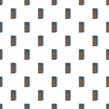 Repeating rifle storage lockers providing secure weapon storage Stock Illustration