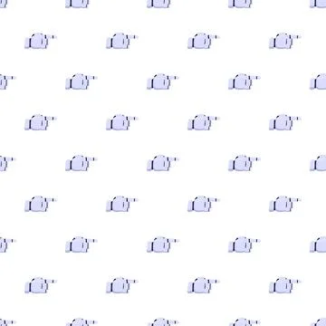 Repeating robot hand pointing pattern on white background Stock Illustration