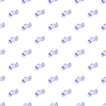 Repeating robotic hand pattern depicting technology and future Stock Illustration