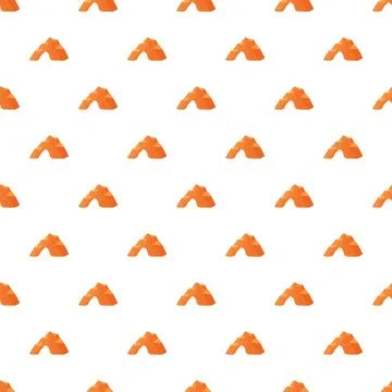 Repeating rock formations creating a desert pattern background Stock Illustration