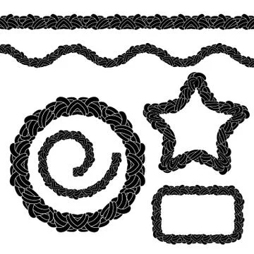 Repeating Rope Pattern Icon イラスト素材