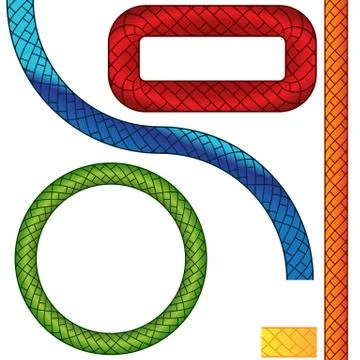 Repeating Rope Pattern Icon Stock Illustration