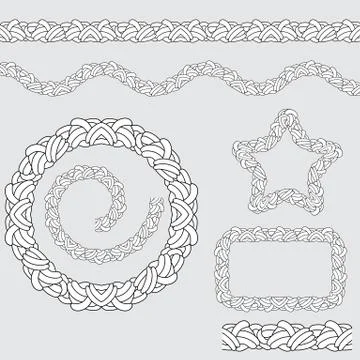 Repeating Rope Pattern Icon イラスト素材