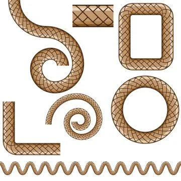 Repeating Rope Pattern Icon Illustrazione stock
