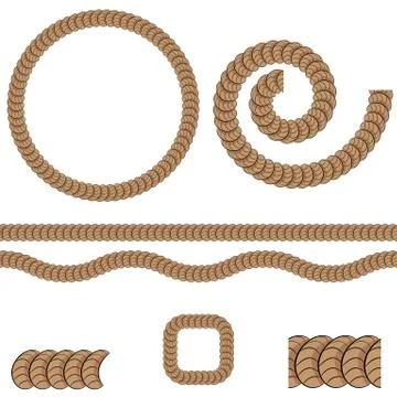 Repeating Rope Pattern Icon イラスト素材