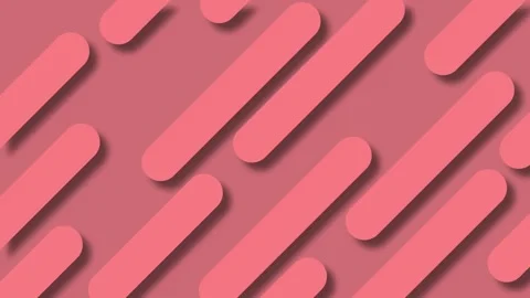 Repeating Rounded Rectangles Pattern In Coral Pink With Subtle Shadows abst.. Stock Footage 321854952