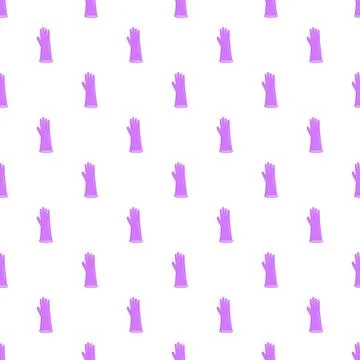 Repeating rubber cleaning glove pattern background design Stockillustratie