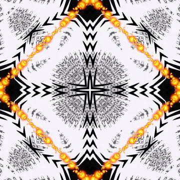 Repeating Sample Figure And Line. For Modern Interiors Design, Stock-Illustration