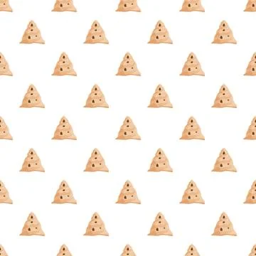 Repeating sandcastle pattern on a clean white background Stock Illustration