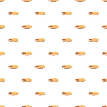 Repeating savory puff pastry snack pattern background Stock Illustration