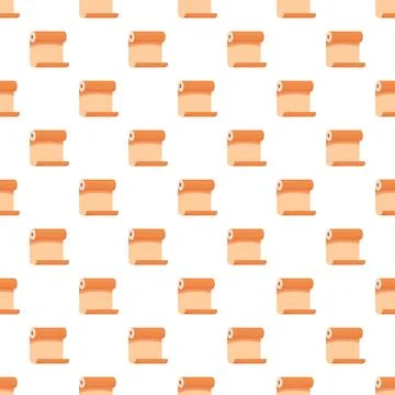Repeating scrolls creating a seamless paper pattern background Stockillustratie