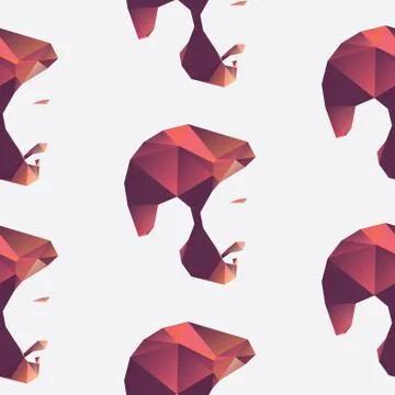 A repeating seamless pattern of a mans face Stock Illustration