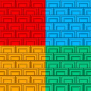 Repeating, seamless pattern or background with simple geometry. Illustrazione stock