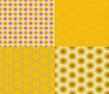 Repeating seamless pattern of soft painterly patchwork squares Stock Illustration
