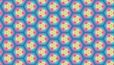 Repeating seamless pattern of soft painterly geometric design Stock Illustration