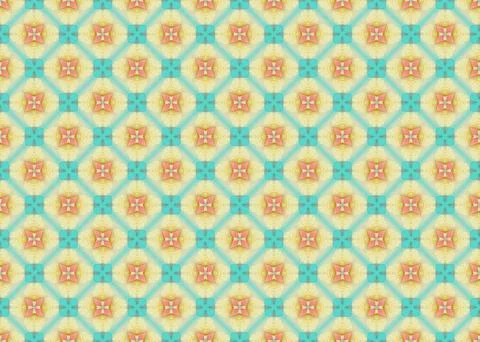 Repeating seamless pattern of soft painterly geometric design Stock Illustration