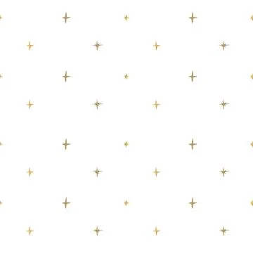 Repeating seamless star pattern, watercolor on white background Stock Illustration