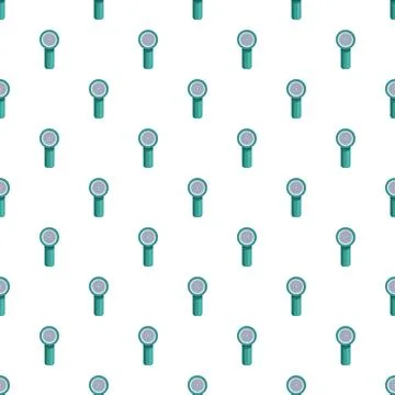 Repeating shower head icons creating bathroom pattern Stock Illustration