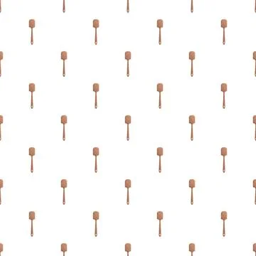 Repeating silicone spatulas creating cooking utensil pattern Stock Illustration