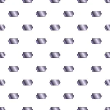 Repeating silver banner labels modern seamless pattern 스톡 일러스트