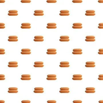 Repeating simple abstract edible snack seamless pattern Stock Illustration
