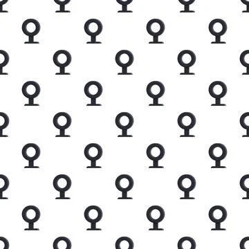 Repeating simple map pointer placeholder pattern Illustrazione stock
