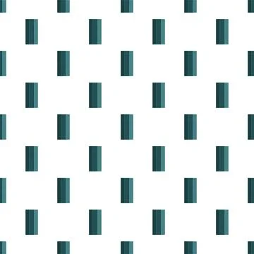 Repeating skyscraper building pattern on white background Stock Illustration