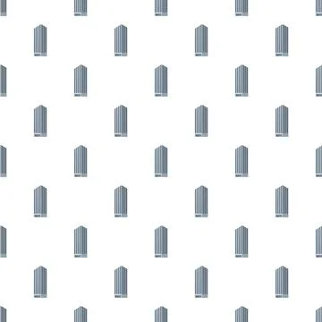 Repeating skyscraper pattern symbolising urban city architecture イラスト素材