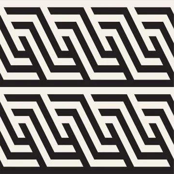 Repeating Slanted Stripes Modern Texture. Monochrome Geometric Seamless Pat.. Stock Illustration