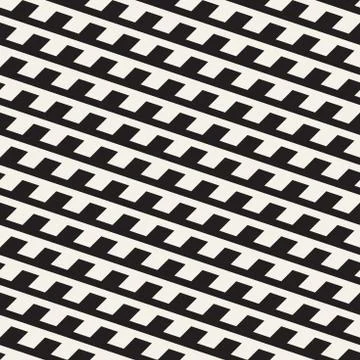 Repeating Slanted Stripes Modern Texture. Monochrome Geometric Seamless Pattern. 스톡 일러스트