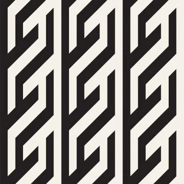 Repeating Slanted Stripes Modern Texture. Monochrome Geometric Seamless Pat.. Stock Illustration
