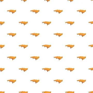 Repeating small wooden dock pier cartoon pattern Stock Illustration