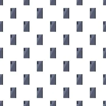 Repeating smartphones creating a seamless pattern Stock Illustration