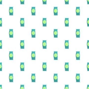 Repeating snack bag pattern a simple food background design Stockillustratie