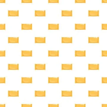 Repeating snack bar packaging creating a seamless pattern Stock Illustration