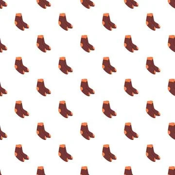 Repeating socks pattern creating cozy autumn textile background イラスト素材