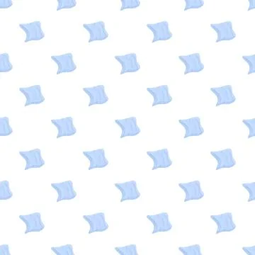 Repeating soft blue cushion pattern for comfort Stock Illustration