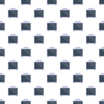 Repeating solar panel pattern showing clean energy technology イラスト素材