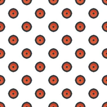 Repeating speaker pattern creating a modern audio background Stock Illustration