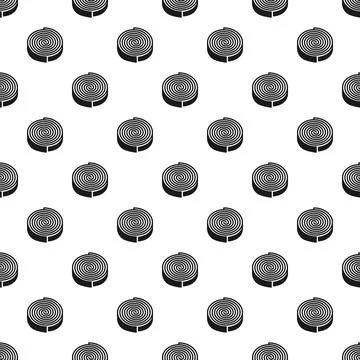 Repeating spiral rolls creating infinite abstract pattern Stock Illustration