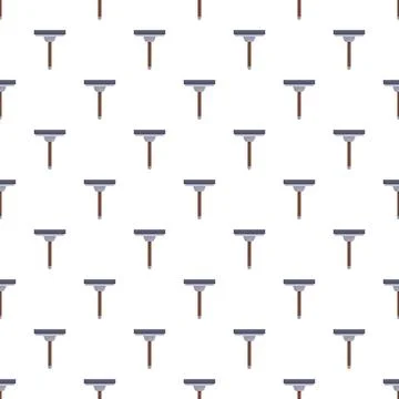 Repeating squeegee pattern for cleaning and housekeeping design Illustration