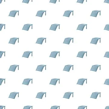 Repeating stairs pattern symbolizing progress and upward movement Stock Illustration