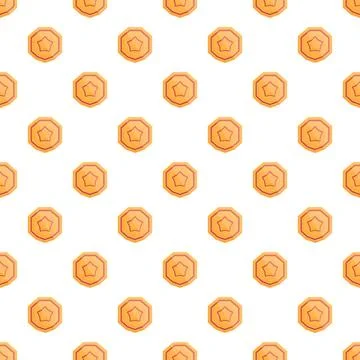 Repeating star badge pattern symbolising achievement and reward 스톡 일러스트