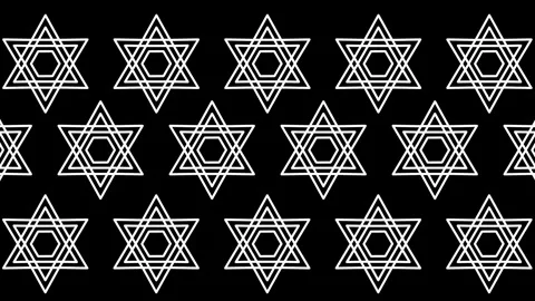 Repeating Star Grid Pattern Stock Footage 340297248