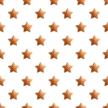 Repeating star shapes forming seamless pattern background Stock Illustration