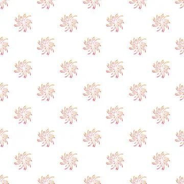 Repeating starburst pattern with abstract firework explosions イラスト素材