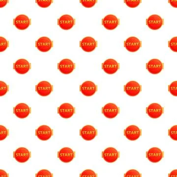 Repeating start button pattern for game beginning and launching Stock Illustration
