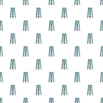 Repeating step ladders creating a decorative and useful background Stockillustratie