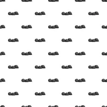 Repeating stone pile pattern filling white background Stock Illustration