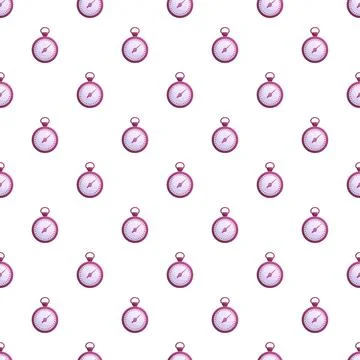 Repeating stopwatches creating a decorative pattern for time concepts Stock Illustration